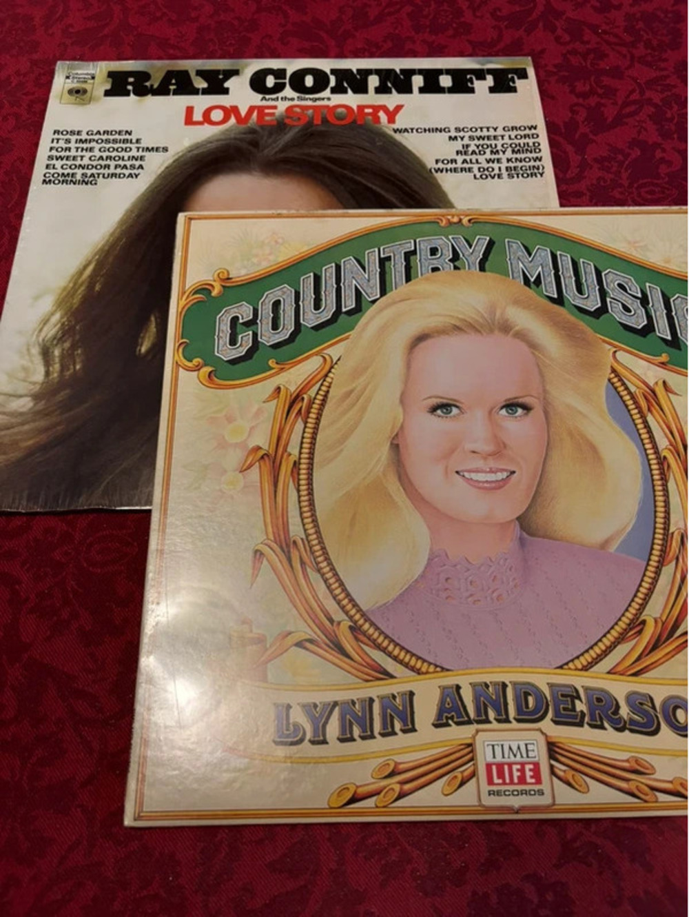 Ray Conniff & Lynn Anderson Country Music Full Length Vinyl Albums **Read Retail